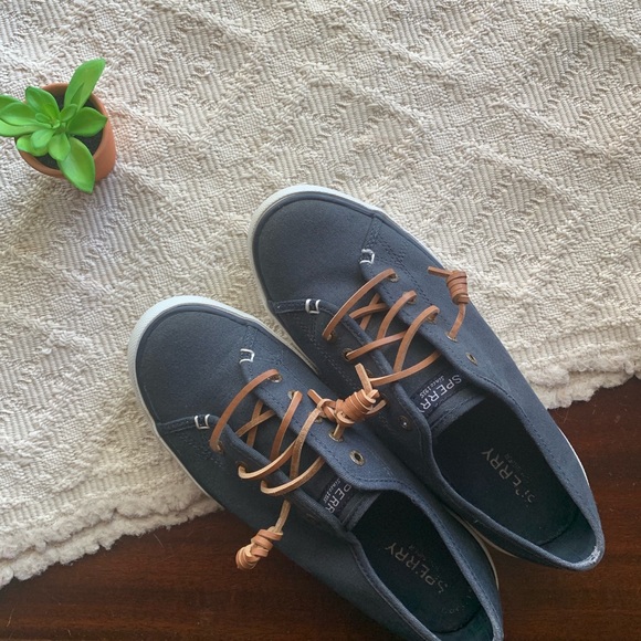 Sperry Shoes - Sperry Navy Seacost Slip On Sz. 7.5